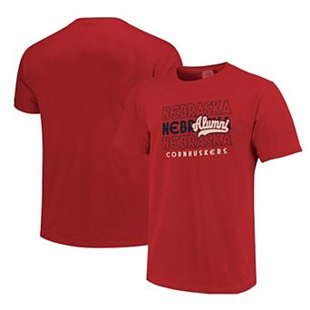Men's Scarlet Nebraska Huskers Alumni Script Overlay T-Shirt