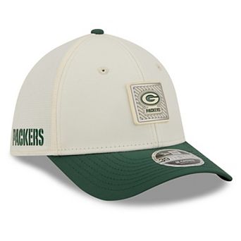 Men's New Era Cream/Green Green Bay Packers 2026 NFL Training Camp 39THIRTY Flex Hat