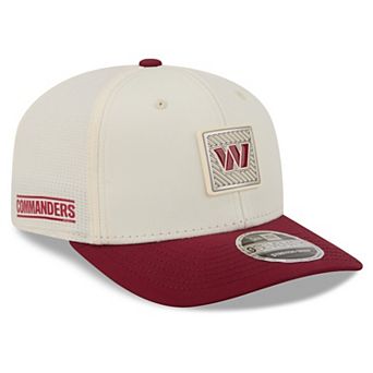 Men's New Era Cream/Burgundy Washington Commanders 2026 NFL Training Camp 9SEVENTY Adjustable Hat