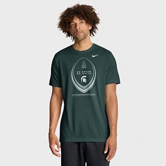 Men's Nike Green Michigan State Spartans Primetime Legend Football Icon Dri-FIT T-Shirt