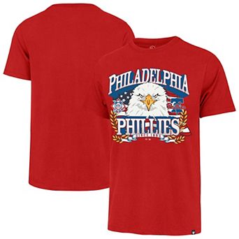 Men's '47 Red Philadelphia Phillies Americana Eagle T-Shirt