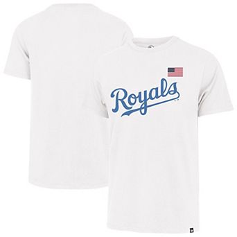 Men's '47 White Kansas City Royals Heritage U.S. Flag T-Shirt