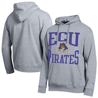 Men's Champion Heather Gray ECU Pirates Team Hoodie