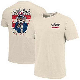 Men's Cream Arizona Wildcats Uncle Sam Mascot T-Shirt