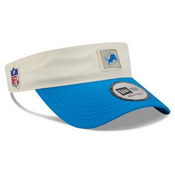 Men's New Era Cream/Blue Detroit Lions 2026 NFL Training Camp Adjustable Visor