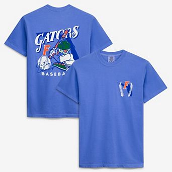 Men's Royal Florida Gators Drawn Mascot Baseball T-Shirt