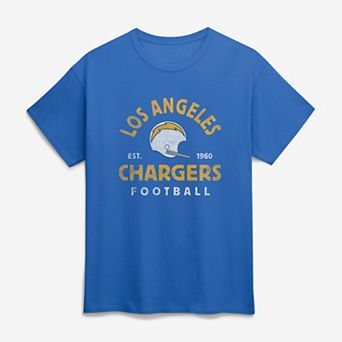 Men's Logo Athletic Powder Blue Los Angeles Chargers Vintage Arch T-Shirt