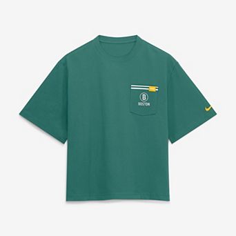 Women's Nike Green Boston Red Sox City Connect Pocket Boxy T-Shirt