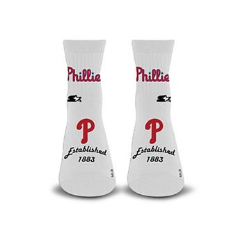 Unisex Starter White Philadelphia Phillies Established Stencil Quarter Socks