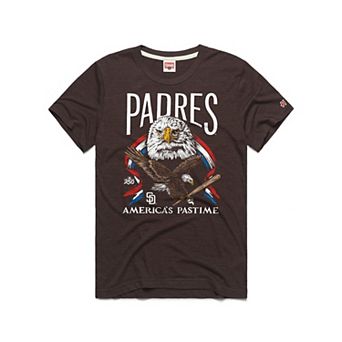 Men's Homage Brown San Diego Padres America's Pastime Tri-Blend T-Shirt