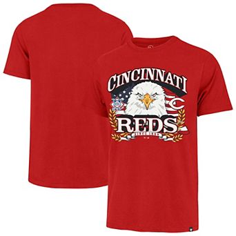 Men's '47 Red Cincinnati Reds Americana Eagle T-Shirt