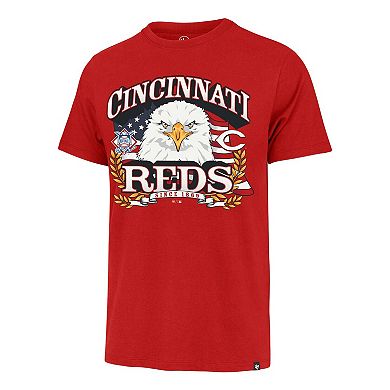 Men's '47 Red Cincinnati Reds Americana Eagle T-Shirt