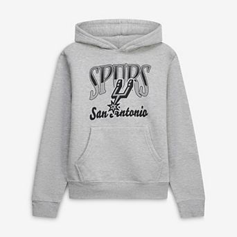 Youth Stadium Essentials Heather Gray San Antonio Spurs Sky High Hoodie