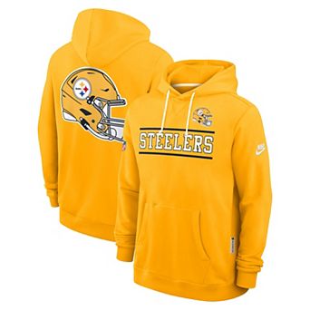 Men's Nike Gold Pittsburgh Steelers Standard Issue Replay Officials Alternate Dri-FIT Hoodie