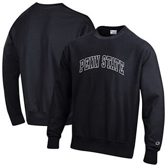 Men's Champion Black Penn State Nittany Lions Reverse Weave Crewneck Sweatshirt