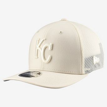 Men's New Era Light Beige Kansas City Royals Color Pack COOLERA 9SEVENTY Trucker Adjustable Hat
