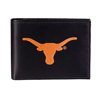 Texas Longhorns Synthetic Leather Embroidered Bifold Wallet