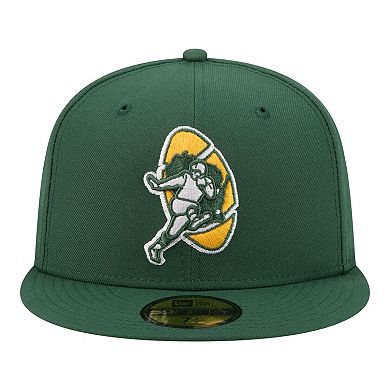 Men's New Era Green Green Bay Packers 59FIFTY Fitted Hat