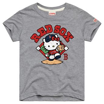 Youth Homage Gray Boston Red Sox Hello Kitty x MLB Tri-Blend T-Shirt