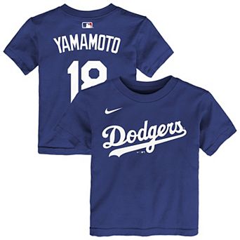 Toddler Yoshinobu Yamamoto Royal Los Angeles Dodgers Name & Number T-Shirt