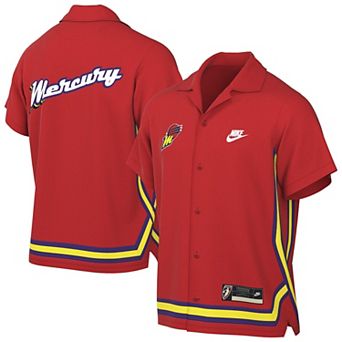 Unisex Nike Red Phoenix Mercury Throwback Lightweight Dri-FIT Button-Up Shirt - Court Origins