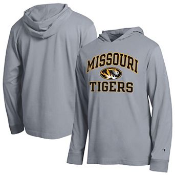 Men's Champion Gray Missouri Tigers High Motor All-Star Long Sleeve Hoodie T-Shirt