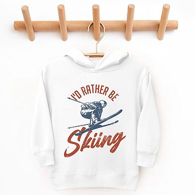 I'd Rather Be Skiing - Toddler Hoodie