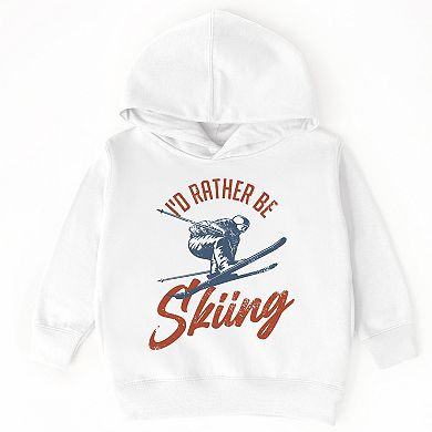 I'd Rather Be Skiing - Toddler Hoodie