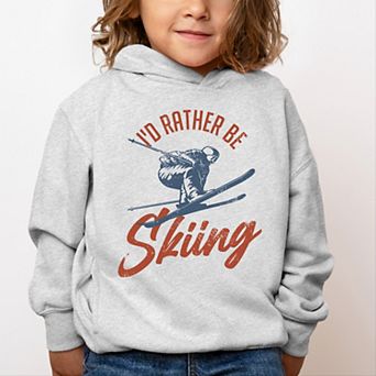 I'd Rather Be Skiing - Toddler Hoodie
