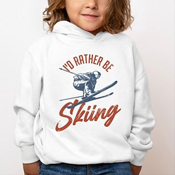 I'd Rather Be Skiing - Toddler Hoodie