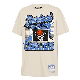 Youth Mitchell & Ness Natural Cleveland Cavaliers Hardwood Classics Retro Vibe T-Shirt