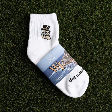 Unisex Del Campo White Wake Forest Demon Deacons Quarter-Length Socks