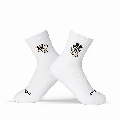 Unisex Del Campo White Wake Forest Demon Deacons Quarter-Length Socks
