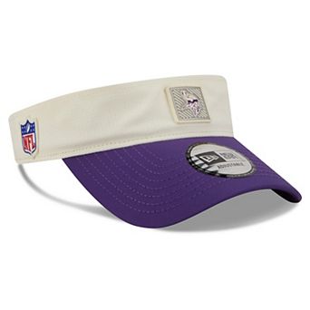 Men's New Era Cream/Purple Minnesota Vikings 2026 NFL Training Camp Adjustable Visor