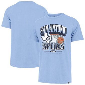 Men's '47 Blue San Antonio Spurs No Look Franklin T-Shirt