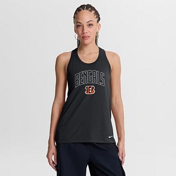 Women's Nike Black Cincinnati Bengals Primetime Tri-Blend Dri-FIT Tank Top