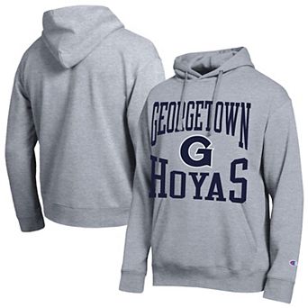 Men's Champion Heather Gray Georgetown Hoyas Team Hoodie