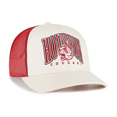 Men's '47 Natural Houston Cougars Drawbridge Trucker Adjustable Hat