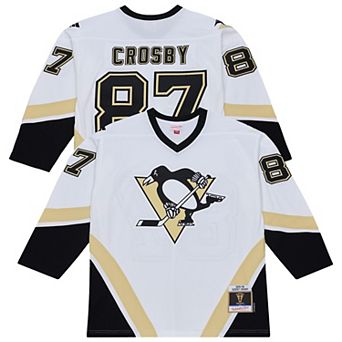 Men's Mitchell & Ness Sidney Crosby White Pittsburgh Penguins 2005 Power Play Jersey