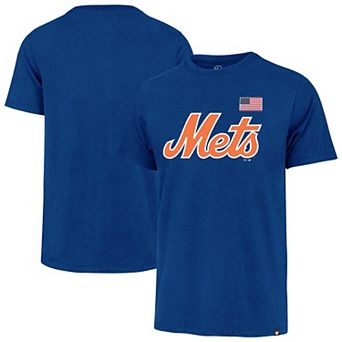 Men's '47 Royal New York Mets Heritage U.S. Flag T-Shirt