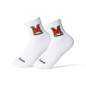 Unisex Del Campo White Maryland Terrapins Quarter-Length Socks