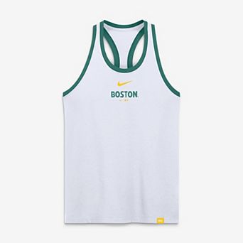 Women's Nike White Boston Red Sox City Connect Script Tri-Blend Dri-FIT Tank Top