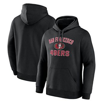 Men's Logo Athletic Black San Francisco 49ers Arch Victory Hoodie