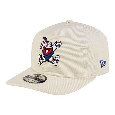 Men's New Era White Denver Nuggets 19TWENTY 80s Chrome Corduroy Adjustable Hat