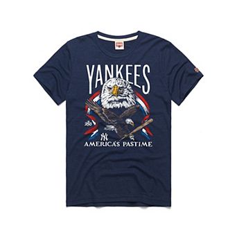 Men's Homage Navy New York Yankees America's Pastime Tri-Blend T-Shirt