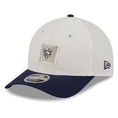 Men's New Era Cream/Navy Chicago Bears 2026 NFL Training Camp 9FORTY Adjustable Hat