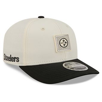 Men's New Era Cream/Black Pittsburgh Steelers 2026 NFL Training Camp 9SEVENTY Adjustable Hat