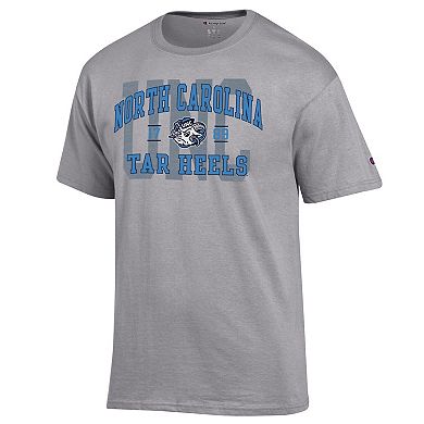 Men's Champion Heather Gray North Carolina Tar Heels Varsity T-Shirt