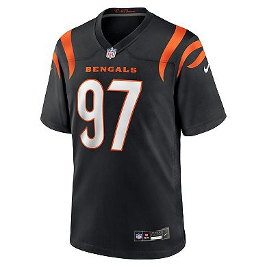 Men's Nike Dexter Lawrence II Black Cincinnati Bengals Game Jersey