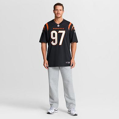 Men's Nike Dexter Lawrence II Black Cincinnati Bengals Game Jersey